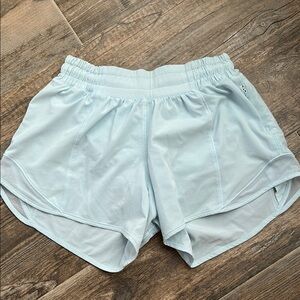 Lululemon light blue hotty hot shorts